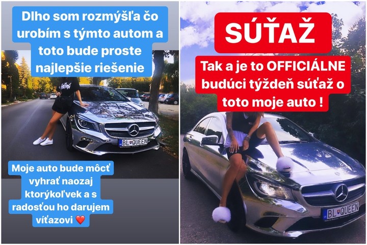 Zuzana Plačková venuje staré auto jednému zo svojich fanúšikov